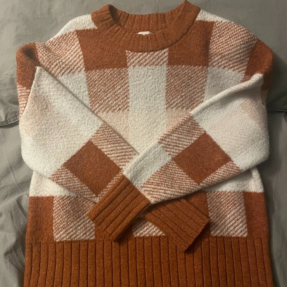 Warm Plaid Sweater